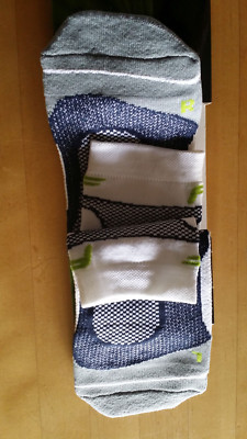 Fuse Herren Socken Running Pro Short white/grey/blue