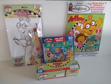 PBS Kids Arthur Colorforms Sticker Story puzzle paint sandwich treat bag Party