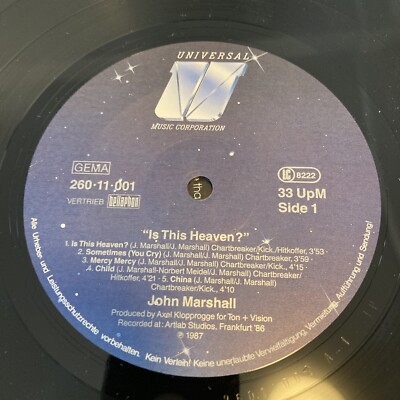 JOHN MARSHALL LP IS THIS HEAVEN 5420f | eBay
