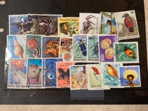 Papua New Guinea Postage Lot All Different Approx 23 Stamps Used SKU#34924