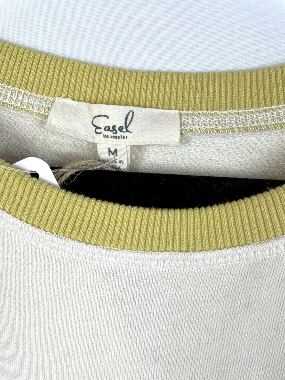 NEW Easel Terry Color block Top Womens Size Medium eBay