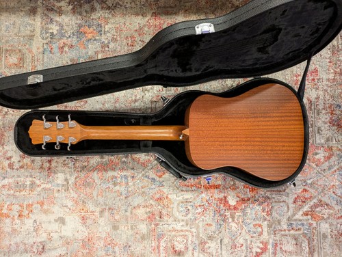 luna muse safari series 3/4 size acoustic guitar w/ hard shell gator guitar case - Picture 4 of 10