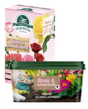 Agribios Fertilizzante Concime Organo minerale pellet Rose arbusti fioriti 1 kg