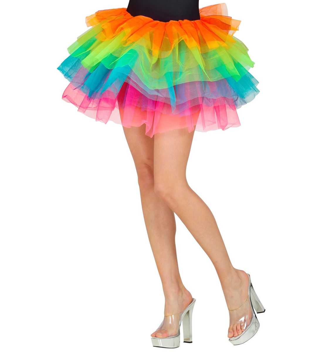 12-teiliges Regenbogen Kostüm Set Für Damen – Mit Tüllrock, Overknee-Socken, Handschuhen & Accessoires