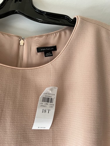 Vestido Rosa NUEVO CON ETIQUETAS ANN TAYLOR Talla 18T $139 - Imagen 3 de 7
