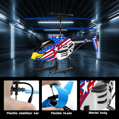 Remote Control Helicopter Toys Kids Gifts 2.4GHz 3.5 Channel Rc Helicopter Drone - Picture 4 of 7