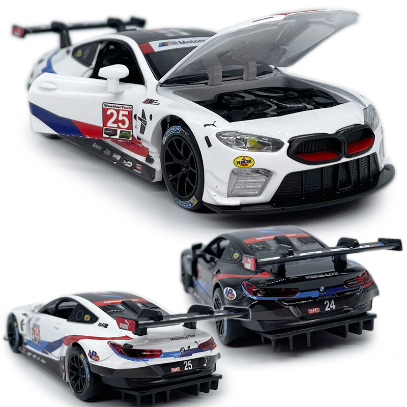 1:32 BMW M8 GTE Le Mans Model Car Diecast Toy Cars Toys for Boys Kids Gifts