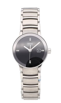 Rado Centrix Automatic 28mm Black Diamond Dial Ladies Watch R30940703