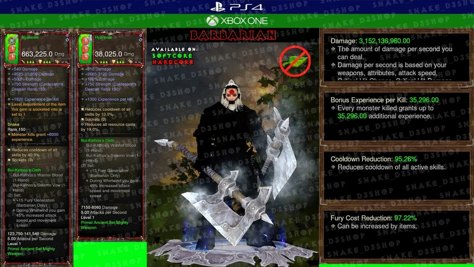 Diablo 3 - PS4/5 - Xbox One - Conjunto exp modificado para todas as classes V.2 - 35k válido até - Imagem 4 de 4