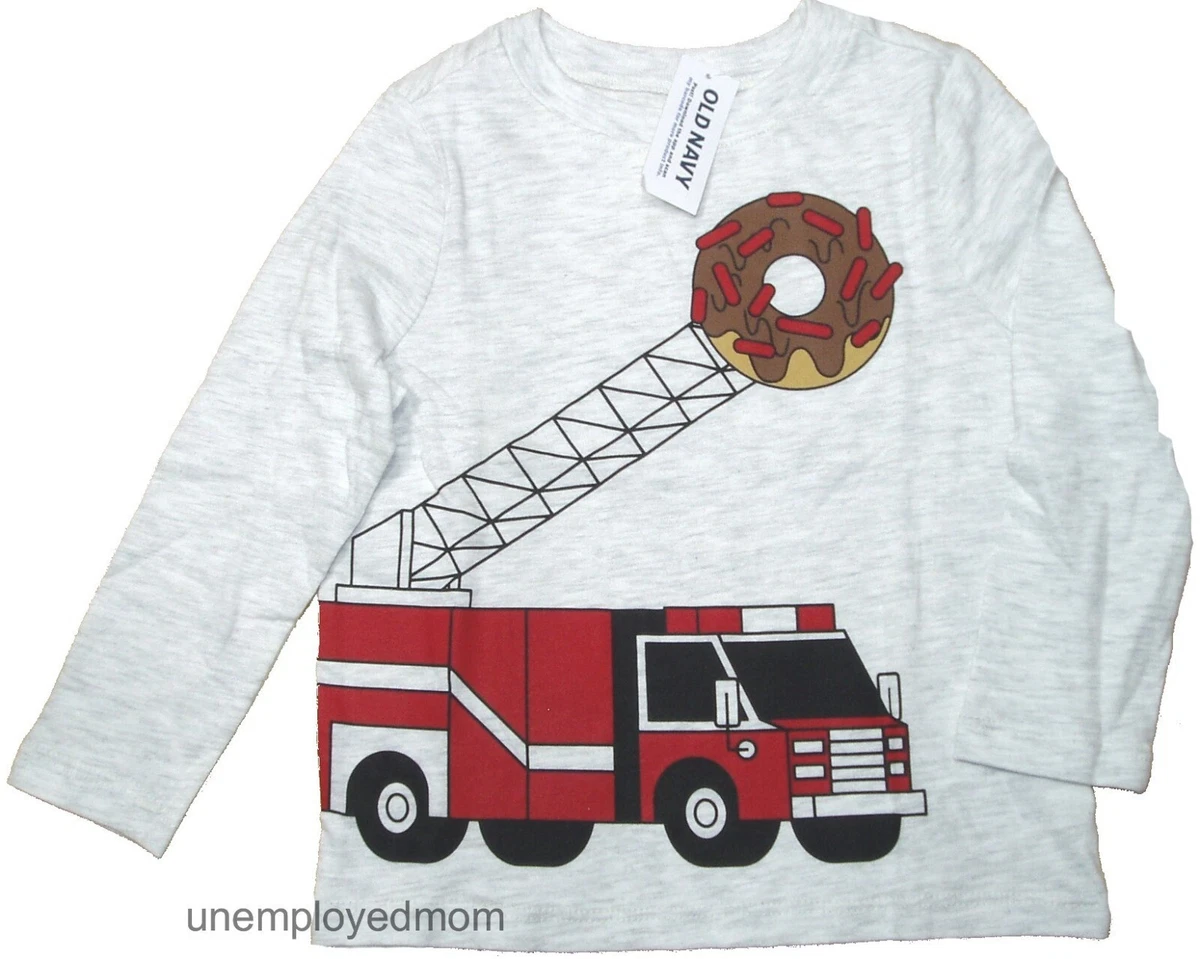 fire truck t shirts for toddlers