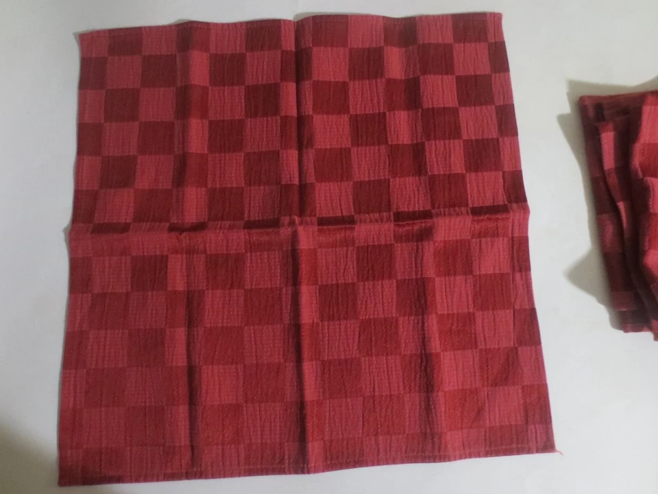 Juego de 3 servilletas de algodón MAROON 18 PULGADAS CUADRADAS Foto 3 de 3