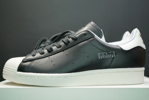adidas Superstar Pure Paris Shoes FV3015 Premium Black Leather Various  Sizes DS | eBay