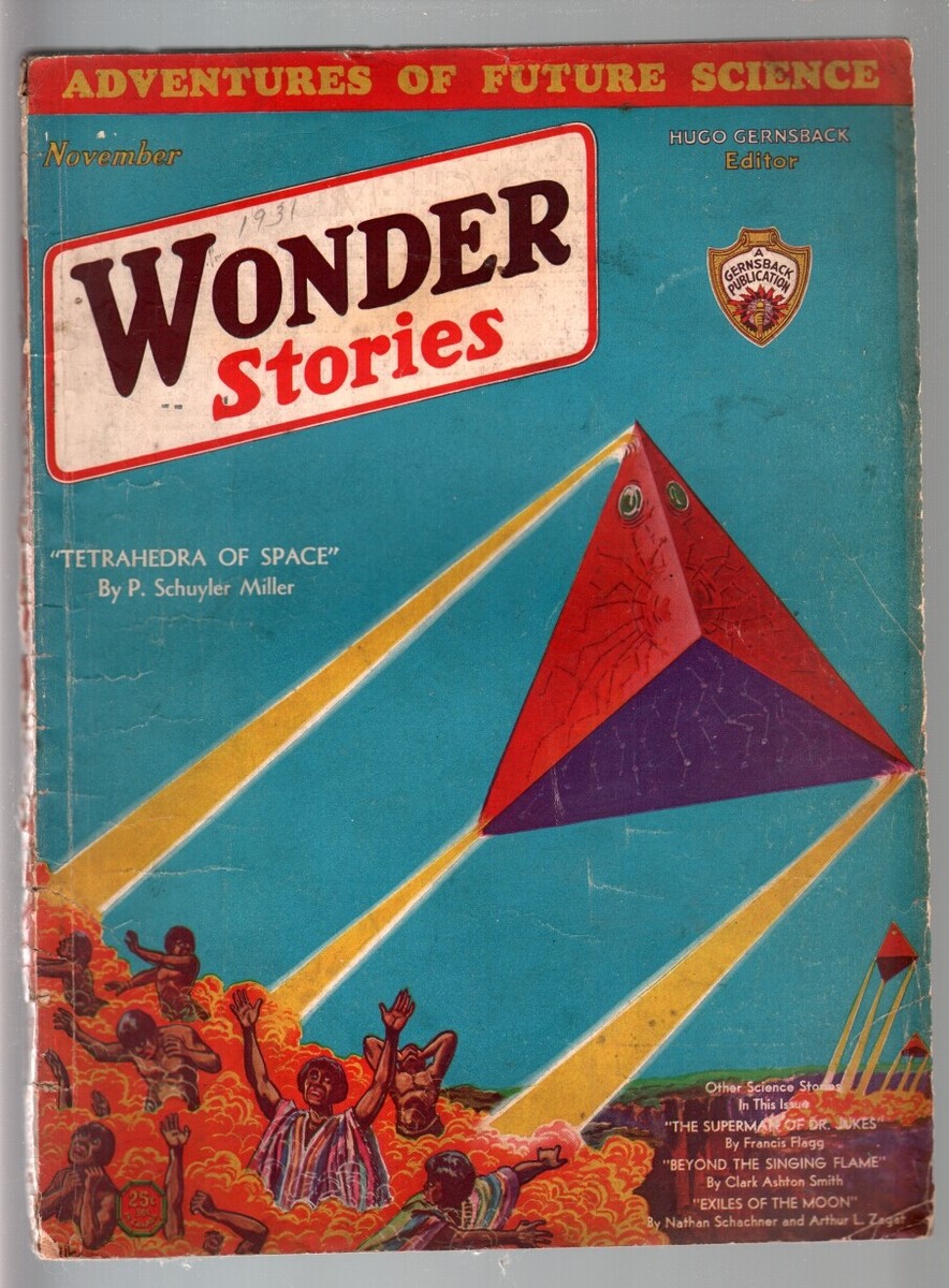 珍品 1931 PULP MAGAZINE: 'WONDER STORIES' Wonder Stories--November 1931--Pulp Magazine--Gernsback--VG