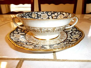 Schumann-Bavaria-Cream-Soup-Bowl-and-Saucer