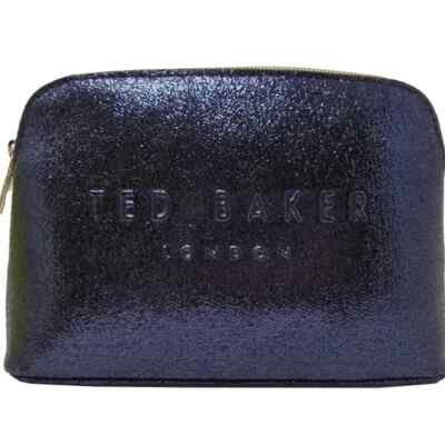 TED BAKER Ailieen Patent Saffiano Makeup Cosmetic Bag Case