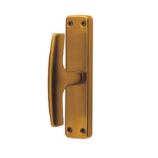 Cremonese con fori 150x34 mm in alluminio anodizzato bronzato per porte finestre