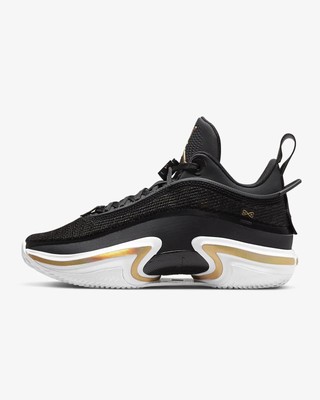 NIKE Air Jordan 36 LOW Black white metallic gold DH0832-071 US 8.5 | eBay