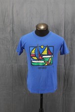Vintage Graphic T-shir t- Oxford UK Sail Boat Graphic CPM - Men's Small