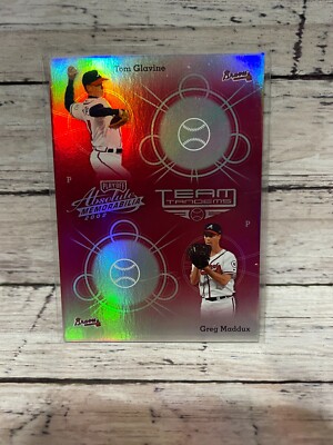 2002 Absolute  Team Tandems Spectrum #TT4 Greg Maddux Tom Glavine
