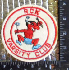 Vintage Patch  R C K Varsity Club FREE SHIPPING 