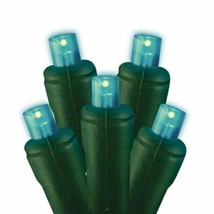 青色5mm Led 圣诞节和假期灯串70 光字符串 Ebay