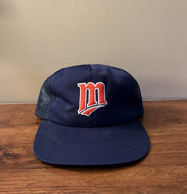 Vintage 80s Minnesota Twins MLB Trucker Snapback Hat Cap | eBay