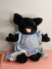 Vintage Eden Toys Black Beatrix Pig Frederick Warne Stuffed Animal Plush 17"
