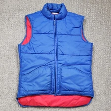 EMS Eastern Mountain Sports Down Puffer Vest Mens Small Blue Vintage 70s