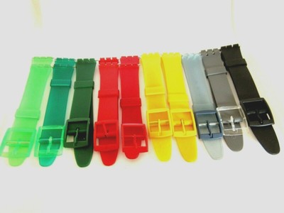 Remplacement Résine 17mm Montre Bracelet Pour Swatch Incluant Fixation Pins  | eBay