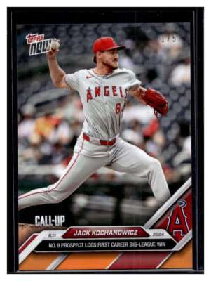 2024 Topps Now #543 Jack Kochanowicz Orange Parallel #d /5 RC | eBay