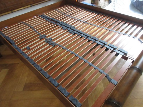 Design Bettgestell Bambus Style mit hochwertige Lattenroste 2x (80×190 cm) - Bild 4 von 14