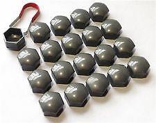 suits CITROEN C4X Wheel Nut Bolt Covers + removal tool GREY 17mm d