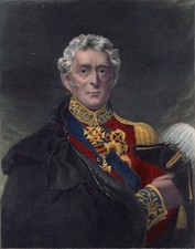 Field Marshal ARTHUR WELLESLEY 1st Duke of Wellington hand colored engraving
