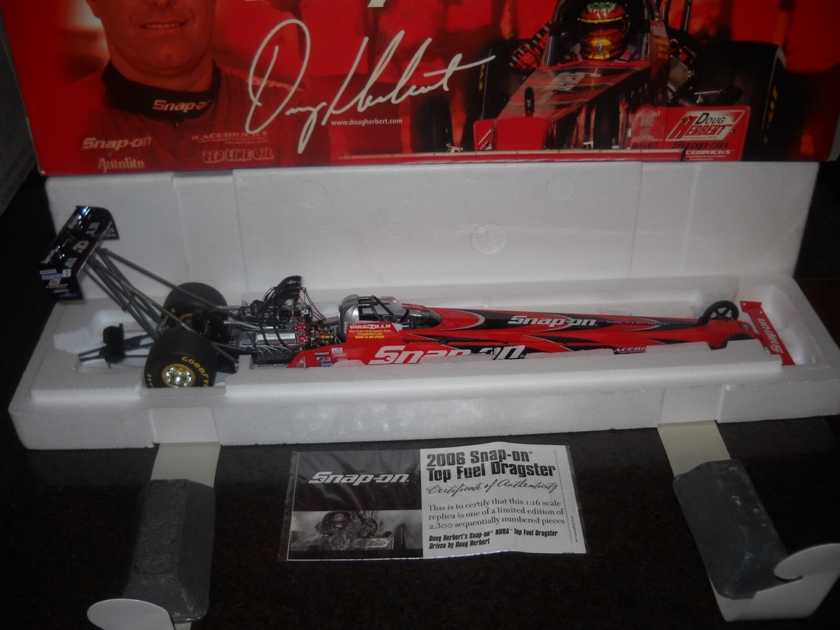 Snapon Top Fuel Dragster スナップオン 👍👍SNAP ON*DOUG HERBERT-TOP FUEL DRAGSTER-NHRA 1:16 SCALE