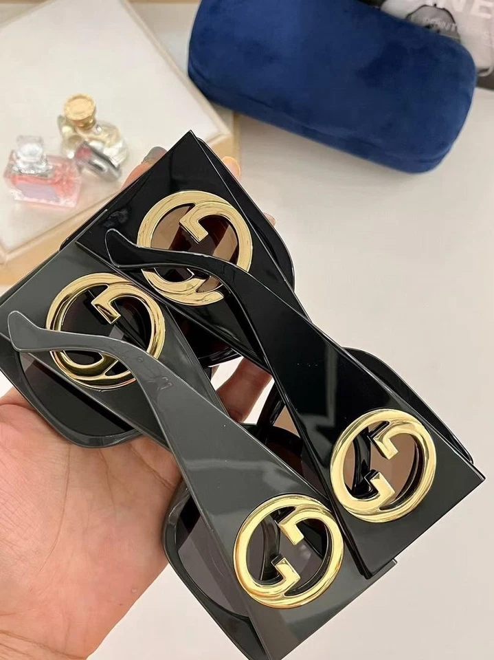 Gucci GG1587S 001 Women's Sunglasses Black/Grey - Image 3 of 3