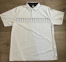 Callaway Polo Shirt Men s Large White Opti Dri Swing Tech
