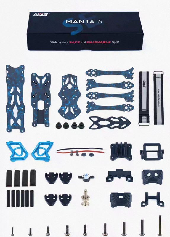 Axisflying Manta 5 SE Frame 5Inch Wheelbase for FPV Racing Drone Freestyle