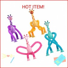 XONTEUS Easter Basket Stuffers for Toddler Kids ,Pop Tubes Giraffe Travel Toys 4