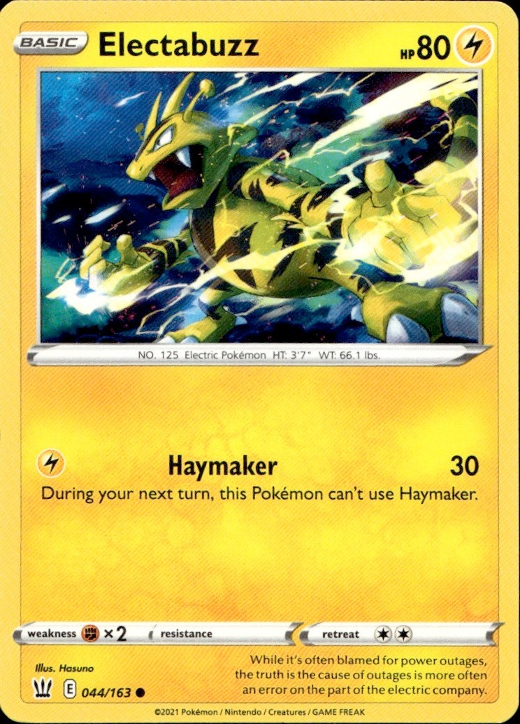 Pokemon Electabuzz 44/163 Battle Styles LP Hasuno