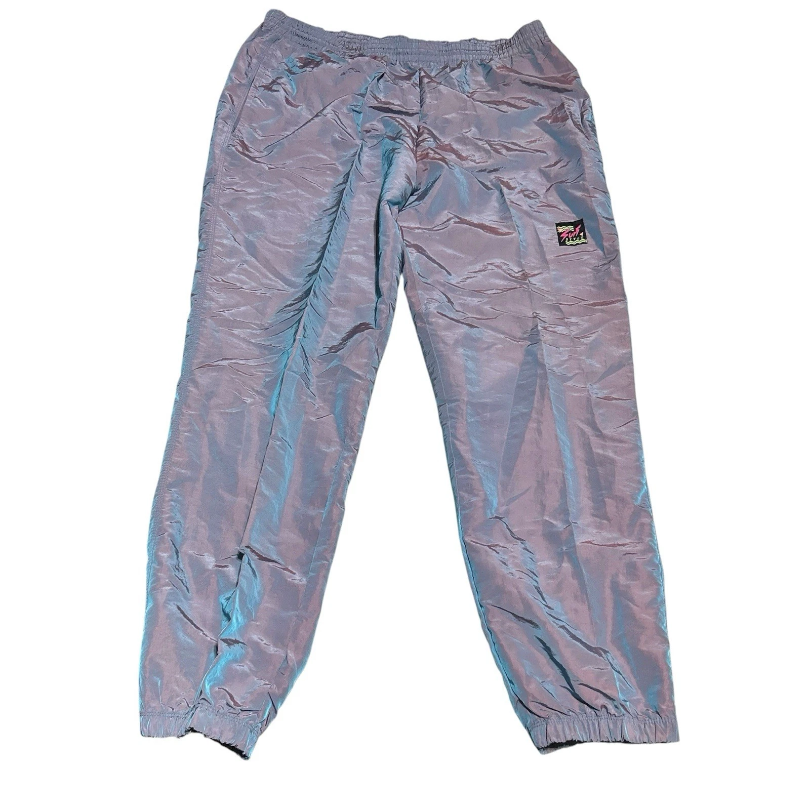 SURF STYLE Vintage Track Windbreaker Pants Size XL - Iridescent Blue/Salmon 90s
Opens in a new windo