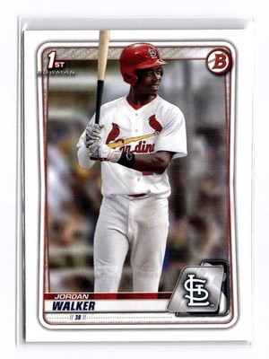 2020 Bowman Draft Jordan Walker 1st Bowman RC #BD-57 St. Louis Cardinals 3B