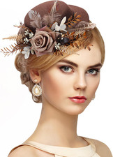 Mini Derby Fascinator Hat - Handmade Women Girls High Tea Party Top Hat