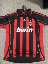 AC Milan Retro Shirt Red and Black