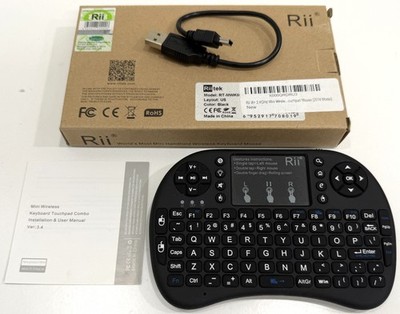 Rii i8+ 2.4GHz Mini Wireless Keyboard Touchpad Mouse Remote Receiver LED Backlit