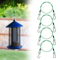 4-Set 23.62 Zoll VogelfutterhäNger FüR Baum, GrüN