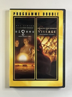 Signs/The Village (DVD, 2 Discs Set) Bilingual, Double Feature, With Insert!