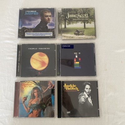 CD Bundle X 6 Titles Timberlake Scott Coldplay (2) Jackie Brown Shakira