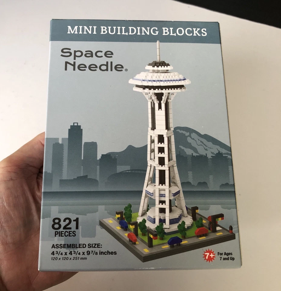 Mini Building Blocks Seattle Space Needle 821 Pieces Kit NEW Sealed For Ages 7+ - Image 2 of 4