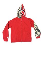 A Bathing Ape Bape Shark Full Zip Up Hoodie S...
