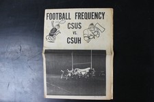 FOOTBALL FREQUENCY October 1974 CSUS vs CSUH College Football Program